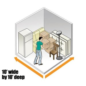 10 wide by 10 deep Storage